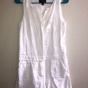 White linen romper